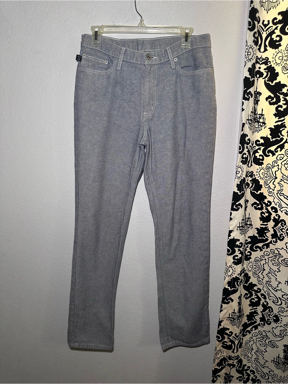 Ralph Lauren Double RL Straight Leg Pants in Heather Gray
